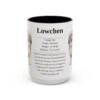 15oz Lowchen Mug, Black, front view