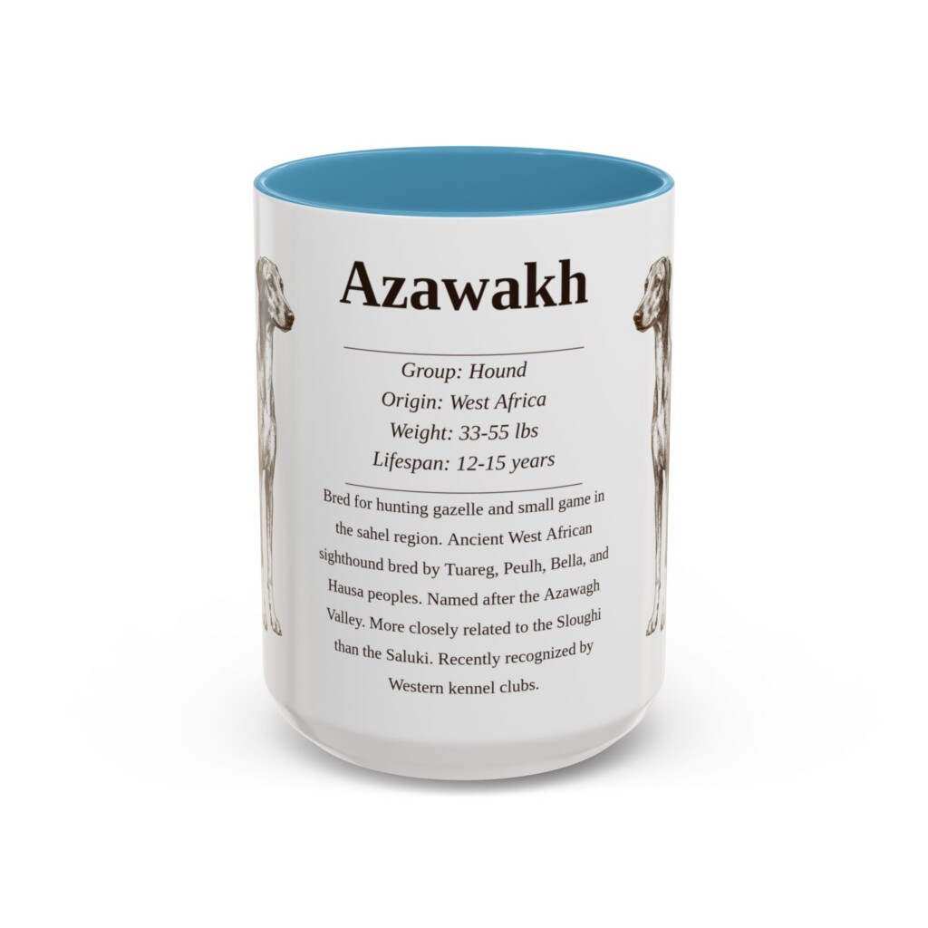 13064851465576637705_2048.jpeg 15oz Azawakh Mug, Light Blue, front view