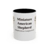 11oz Miniature American Shepherd Latin Mug, Vintage Dog Coffee Mug, Dog Lover Gift
