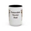 15oz Patterdale Terrier Dog Dad Mug, Vintage Sketch Coffee Mug, Dog Dad Gift