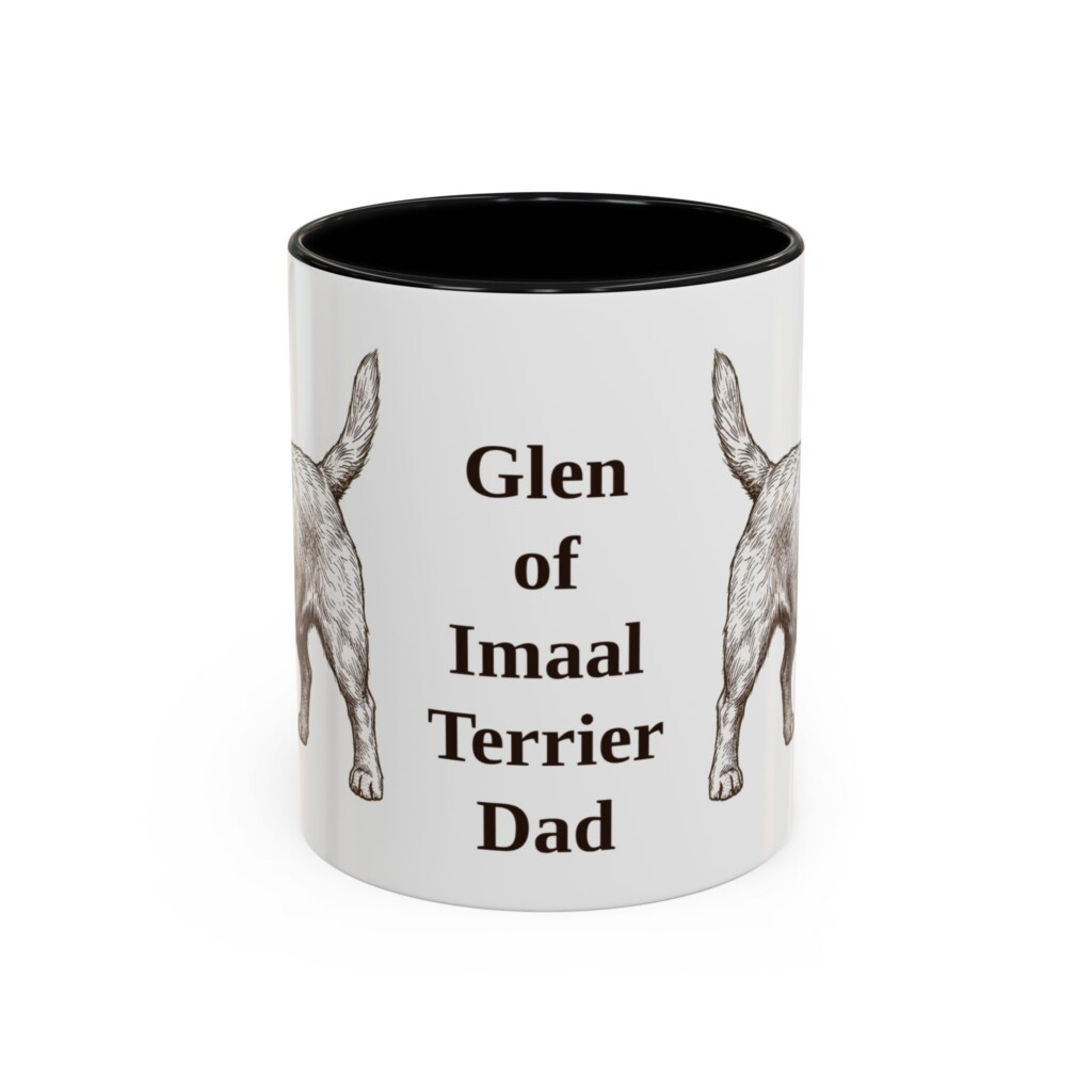11oz Glen of Imaal Terrier Dog Dad Mug, Vintage Sketch Coffee Mug, Dog Dad Gift