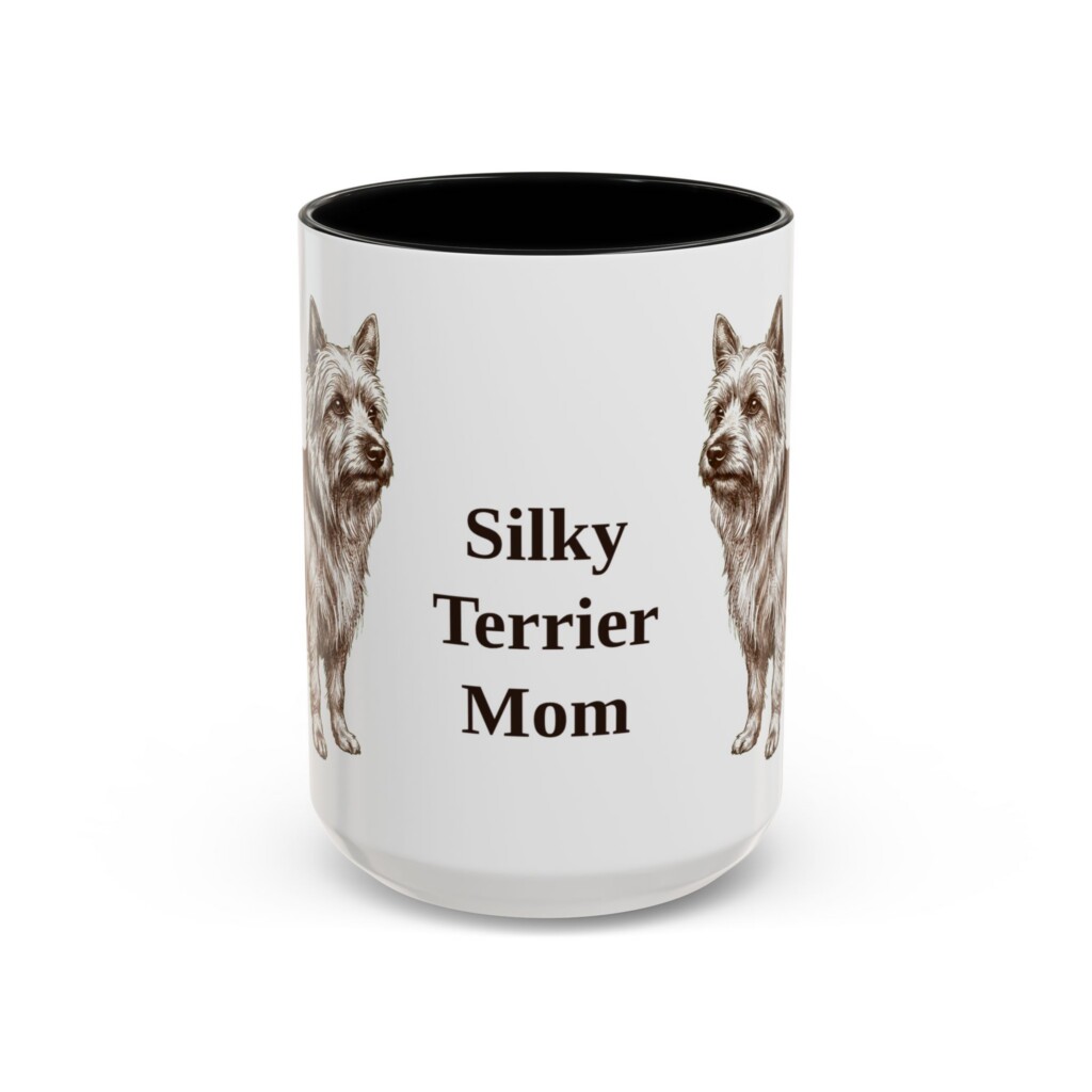 13205804036598251577_2048.jpeg 15oz Silky Terrier Dog Mom Mug, Vintage Sketch Coffee Mug, Dog Mom Gift