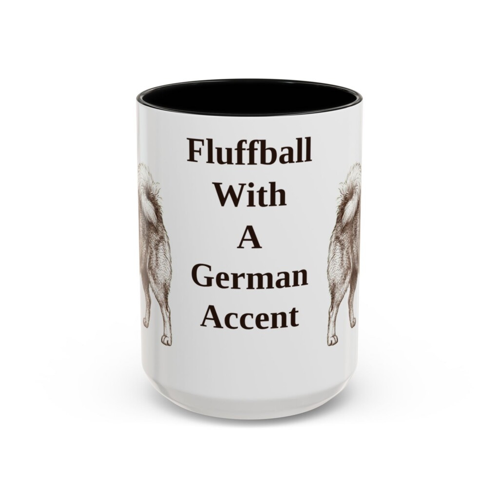 15oz Funny German Spitz Mug, Vintage Dog Coffee Mug, Dog Lover Gift