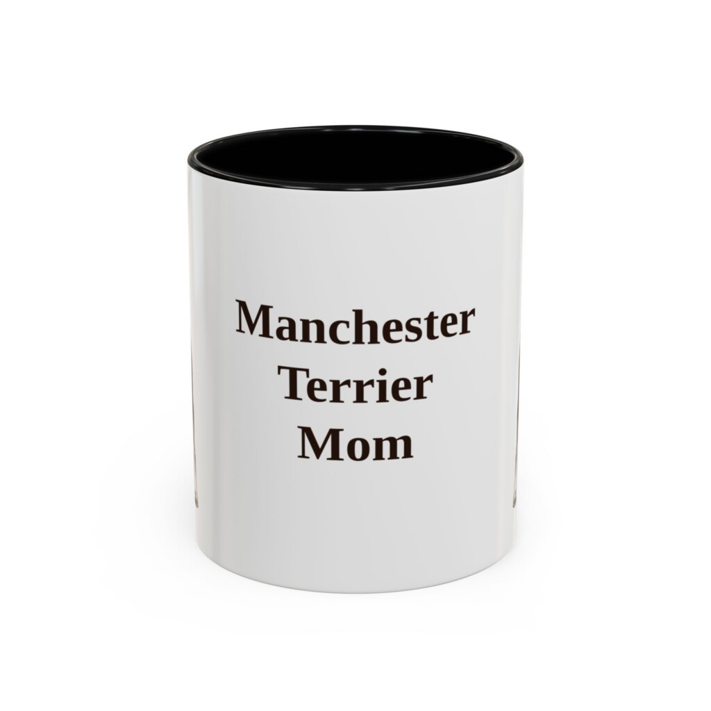 11oz Manchester Terrier Dog Mom Mug, Vintage Sketch Coffee Mug, Dog Mom Gift