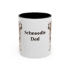 11oz Schnoodle Dog Dad Mug, Vintage Sketch Coffee Mug, Dog Dad Gift