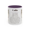 11oz Collie Mug, Light Green, front view