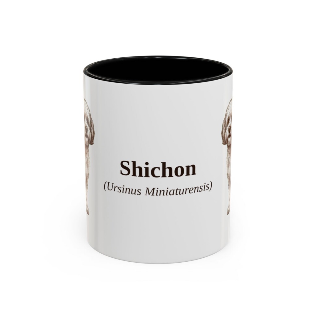 11oz Shichon Latin Mug, Vintage Dog Coffee Mug, Dog Lover Gift