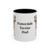 11oz Patterdale Terrier Dog Dad Mug, Vintage Sketch Coffee Mug, Dog Dad Gift