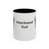 11oz Otterhound Dog Dad Mug, Vintage Sketch Coffee Mug, Dog Dad Gift