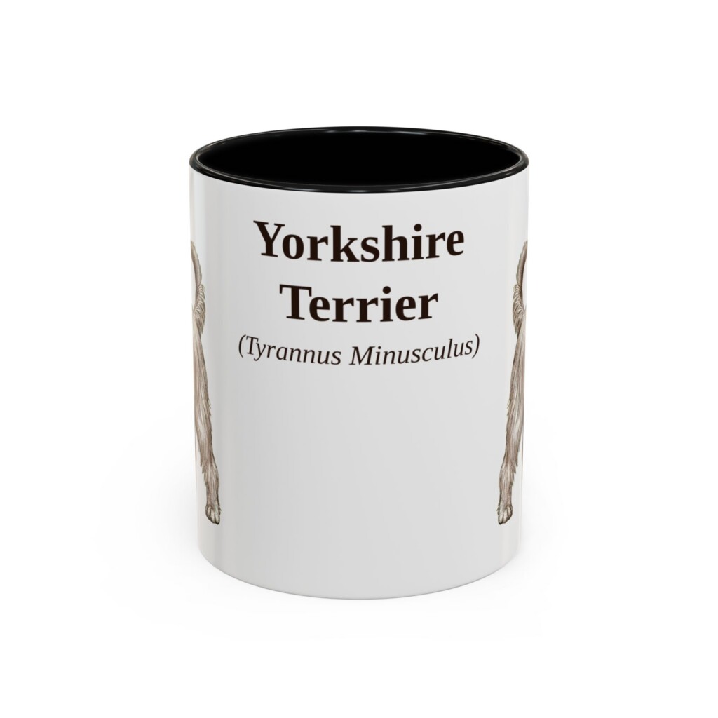 11oz Yorkshire Terrier Latin Mug, Vintage Dog Coffee Mug, Dog Lover Gift