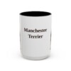 15oz Manchester Terrier Mug, Vintage Dog Portrait Coffee Mug, Dog Lover Gift