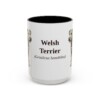 15oz Welsh Terrier Latin Mug, Vintage Dog Coffee Mug, Dog Lover Gift