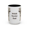 15oz Welsh Terrier Dog Dad Mug, Vintage Sketch Coffee Mug, Dog Dad Gift