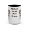 15oz Funny Morkie Mug, Vintage Dog Coffee Mug, Dog Lover Gift