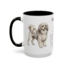 15oz Lowchen Mug, Black, left side view