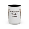 15oz Patterdale Terrier Dog Mom Mug, Vintage Sketch Coffee Mug, Dog Mom Gift