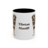 11oz Tibetan Mastiff Mug, Vintage Dog Portrait Coffee Mug, Dog Lover Gift