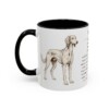 11oz Saluki Mug, Black, left side view