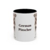 11oz German Pinscher Mug, Vintage Dog Portrait Coffee Mug, Dog Lover Gift