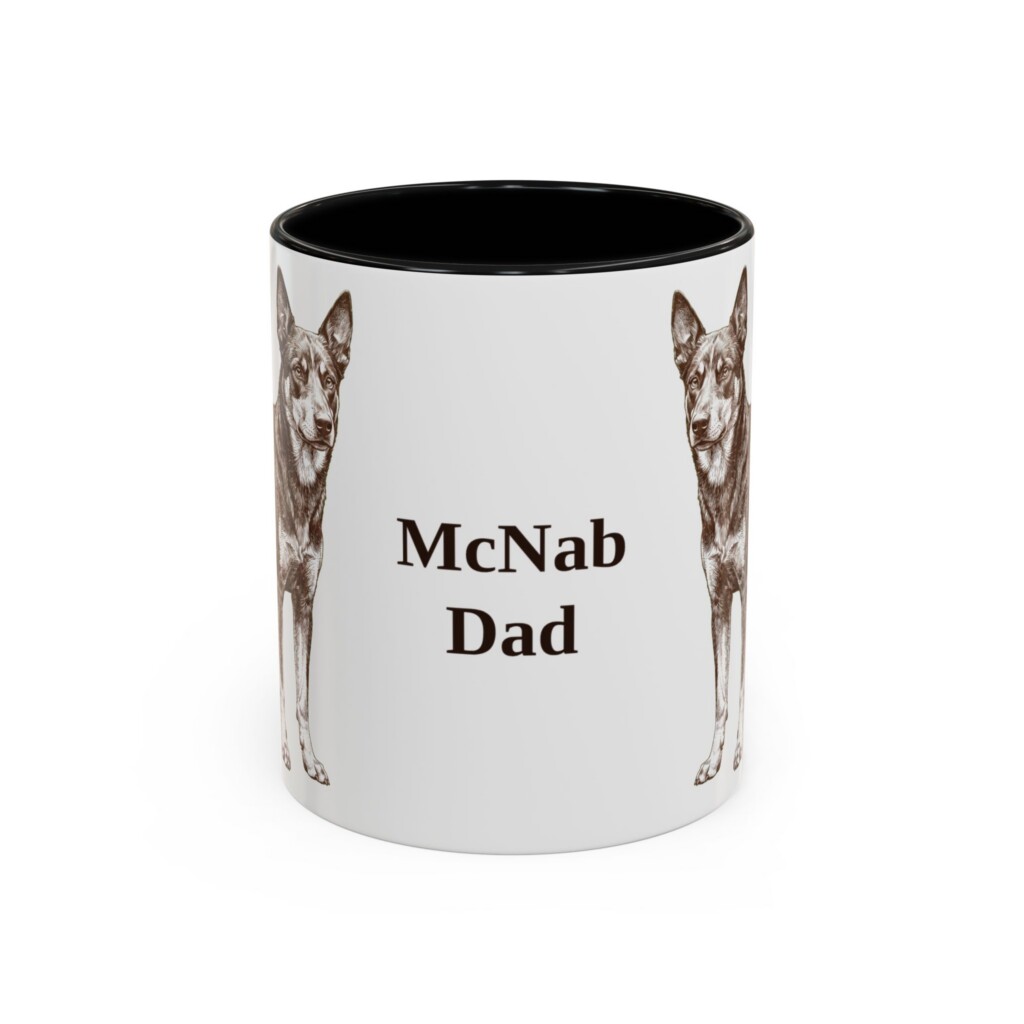 13727361075137740215_2048.jpeg 11oz McNab Dog Dad Mug, Vintage Sketch Coffee Mug, Dog Dad Gift