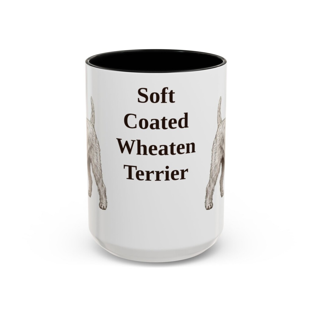 13735744329555070728_2048.jpeg 15oz Soft Coated Wheaten Terrier Mug, Vintage Dog Portrait Coffee Mug, Dog Lover Gift