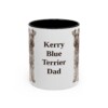 11oz Kerry Blue Terrier Dog Dad Mug, Vintage Sketch Coffee Mug, Dog Dad Gift