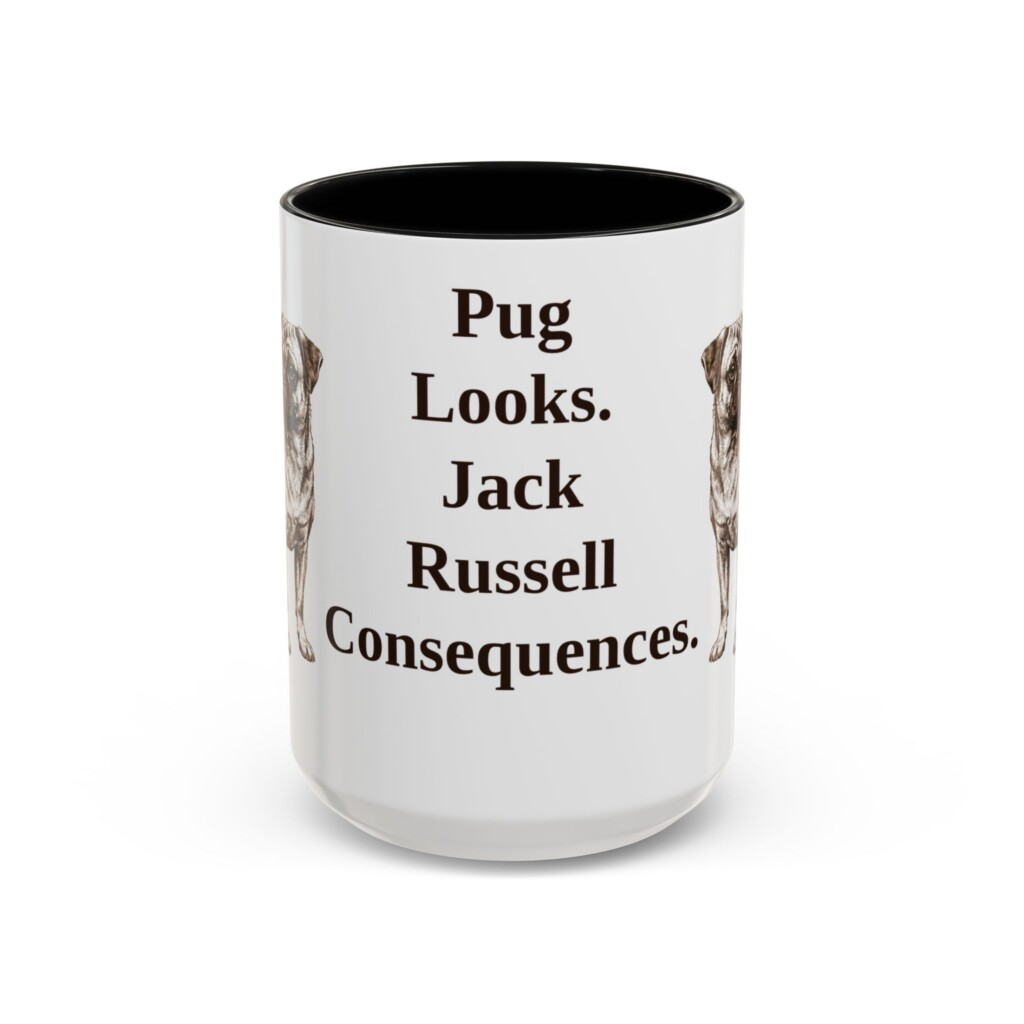 15oz Funny Jug Mug, Vintage Dog Coffee Mug, Dog Lover Gift