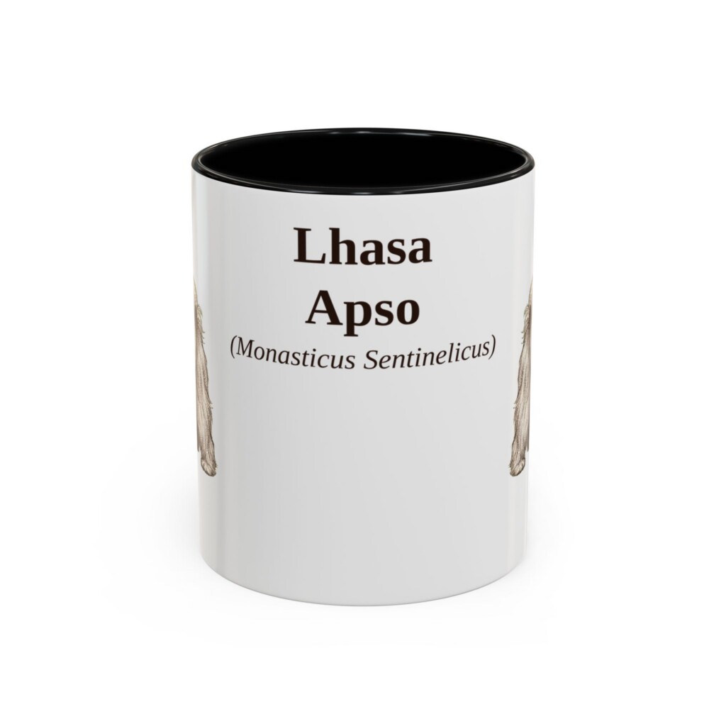 11oz Lhasa Apso Latin Mug, Vintage Dog Coffee Mug, Dog Lover Gift