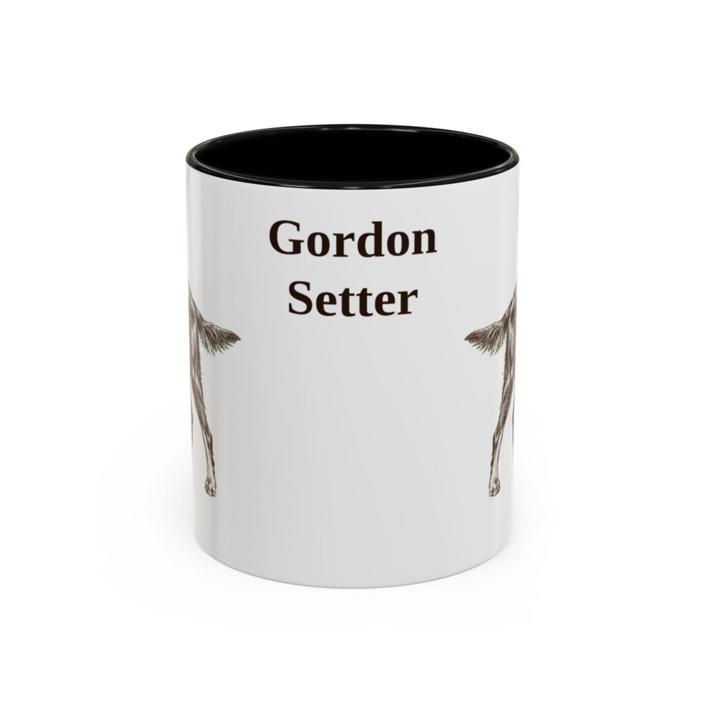 11oz Gordon Setter Mug, Vintage Dog Portrait Coffee Mug, Dog Lover Gift