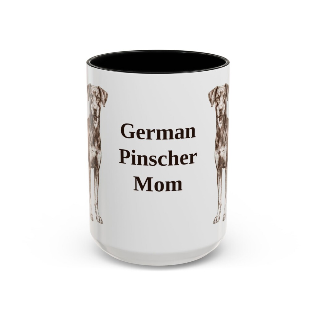 14132069104637453345_2048.jpeg 15oz German Pinscher Dog Mom Mug, Vintage Sketch Coffee Mug, Dog Mom Gift