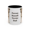 11oz Parson Russell Terrier Dog Dad Mug, Vintage Sketch Coffee Mug, Dog Dad Gift