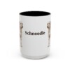 15oz Schnoodle Mug, Vintage Dog Portrait Coffee Mug, Dog Lover Gift
