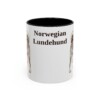 11oz Norwegian Lundehund Mug, Vintage Dog Portrait Coffee Mug, Dog Lover Gift