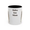 11oz Shiba Inu Dog Mom Mug, Vintage Sketch Coffee Mug, Dog Mom Gift