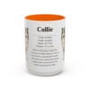 15oz Collie Mug, Pink, front view