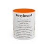 11oz Greyhound Mug, Pink, front view