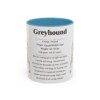 11oz Greyhound Mug, Orange, front view