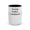 15oz Treeing Walker Coonhound Mug, Vintage Dog Portrait Coffee Mug, Dog Lover Gift