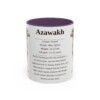11oz Azawakh Mug, Light Green, front view