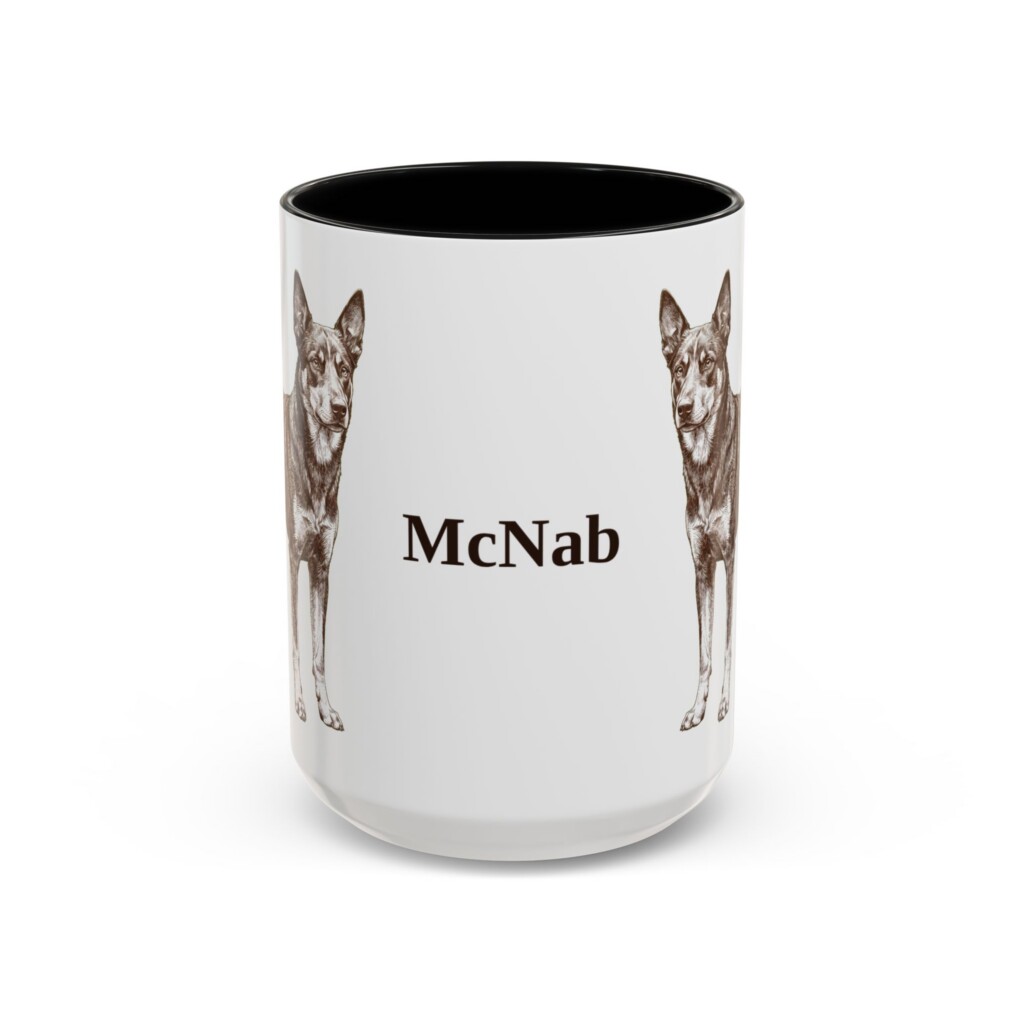 15oz McNab Mug, Vintage Dog Portrait Coffee Mug, Dog Lover Gift