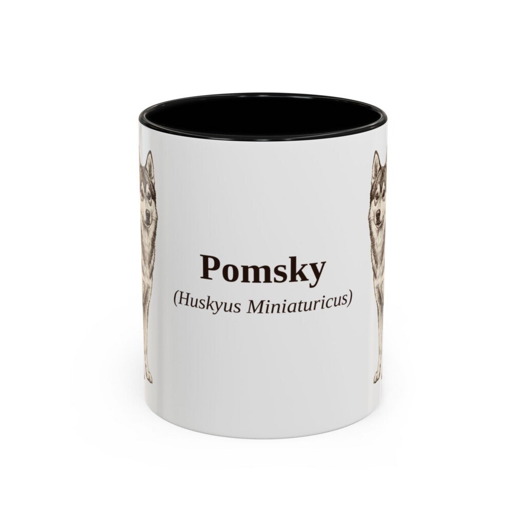 14559123256510956527_2048.jpeg 11oz Pomsky Latin Mug, Vintage Dog Coffee Mug, Dog Lover Gift