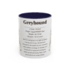 11oz Greyhound Mug, Yellow, front view