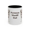 11oz Pyrenean Mastiff Dog Dad Mug, Vintage Sketch Coffee Mug, Dog Dad Gift