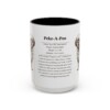 15oz Peke-A-Poo Mug, Illustrated Dog Breed Facts Coffee Mug, Vintage Dog Keepsake Gift