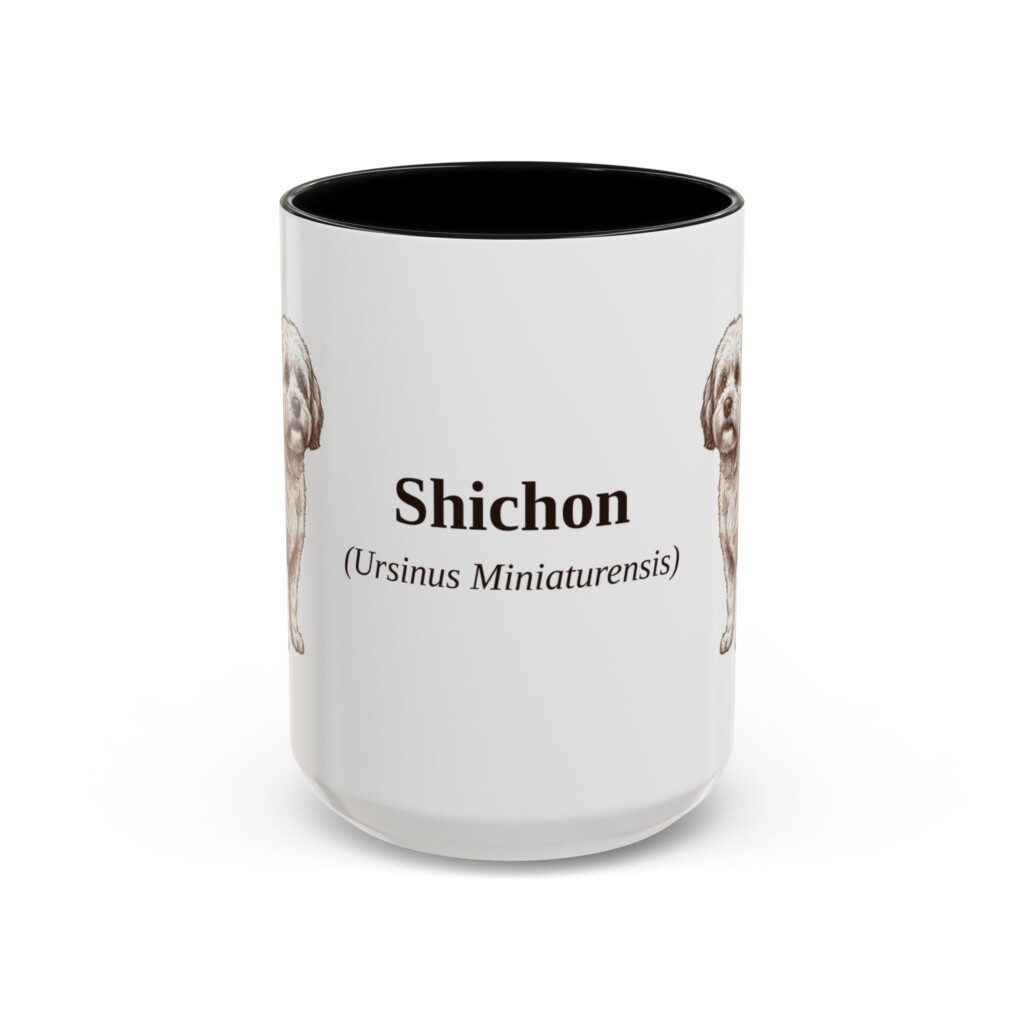 14858596798601516243_2048.jpeg 15oz Shichon Latin Mug, Vintage Dog Coffee Mug, Dog Lover Gift