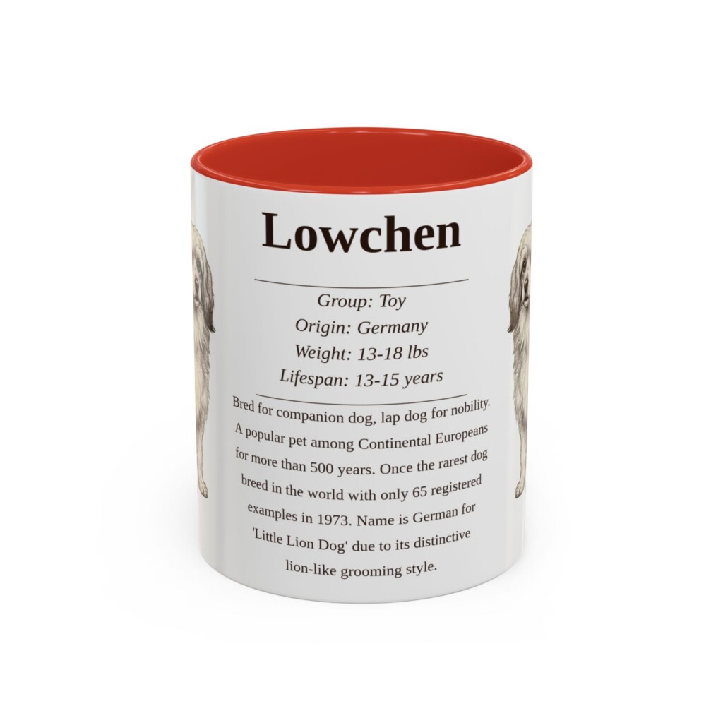 11oz Lowchen Mug, Navy, front view