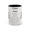 15oz Lhasa Apso Mug, Illustrated Dog Breed Facts Coffee Mug, Vintage Dog Keepsake Gift