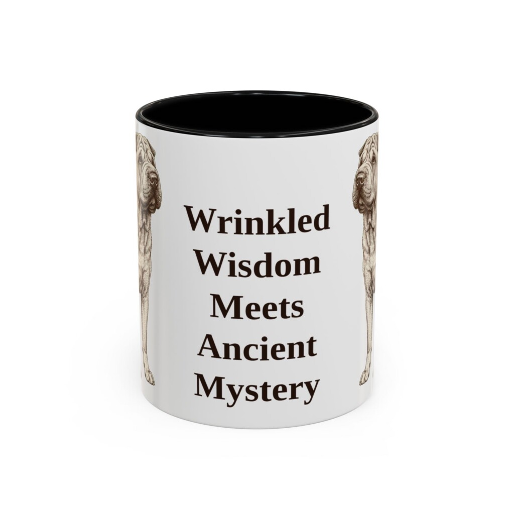 11oz Funny Shar-Pei Mug, Vintage Dog Coffee Mug, Dog Lover Gift