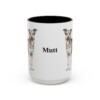 15oz Mutt Mug, Vintage Dog Portrait Coffee Mug, Dog Lover Gift