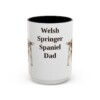 15oz Welsh Springer Spaniel Dog Dad Mug, Vintage Sketch Coffee Mug, Dog Dad Gift